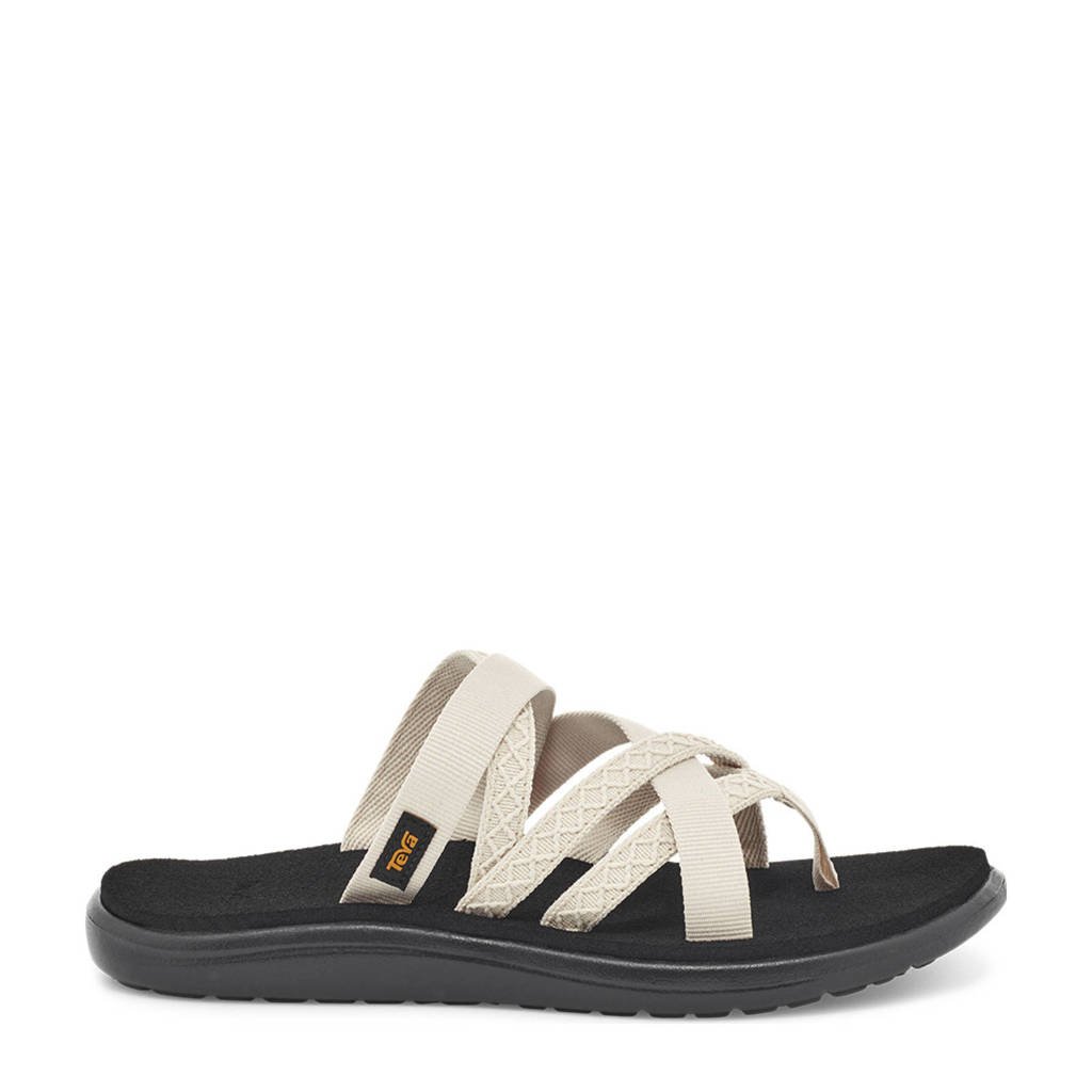 Ecru dames Teva Voya Zillesa slippers van mesh