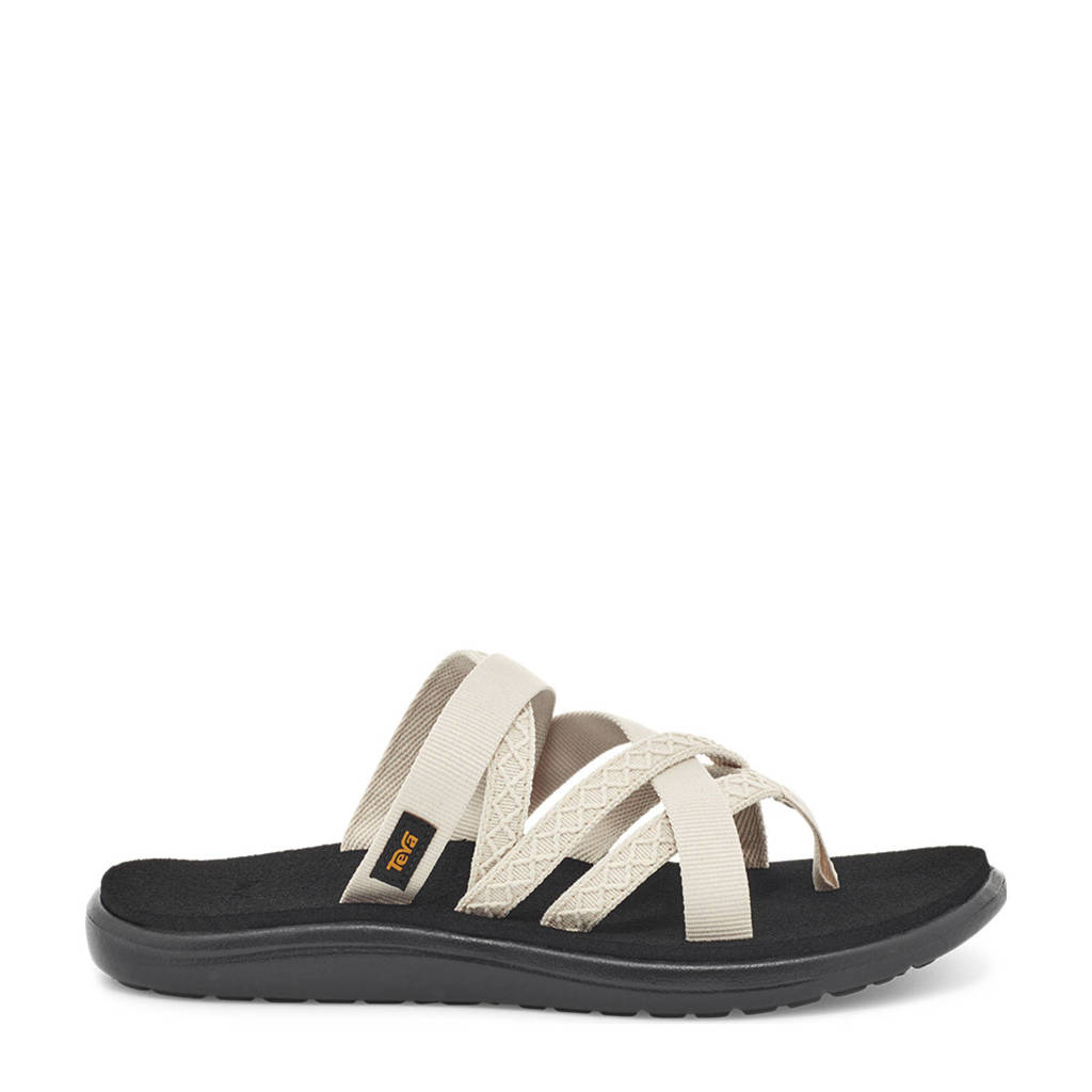 Ecru dames Teva Voya Zillesa slippers van mesh