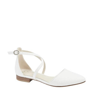 pumps met kant wit