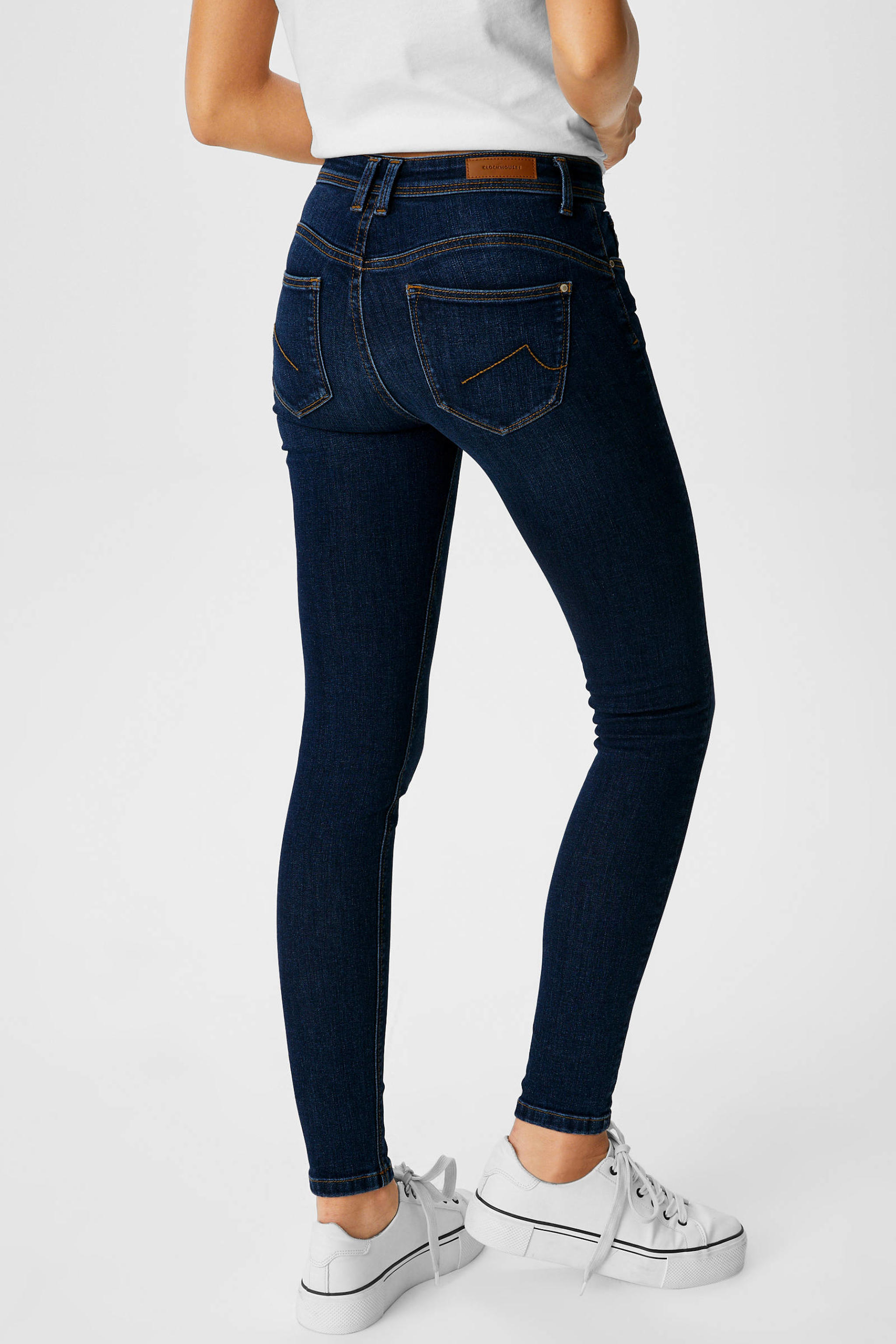 C&A Clockhouse skinny jeans donkerblauw wehkamp