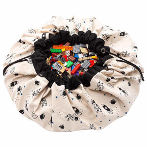 2-in-1 opbergzak / speelkleed - Space Glow in the Dark - 140 cm