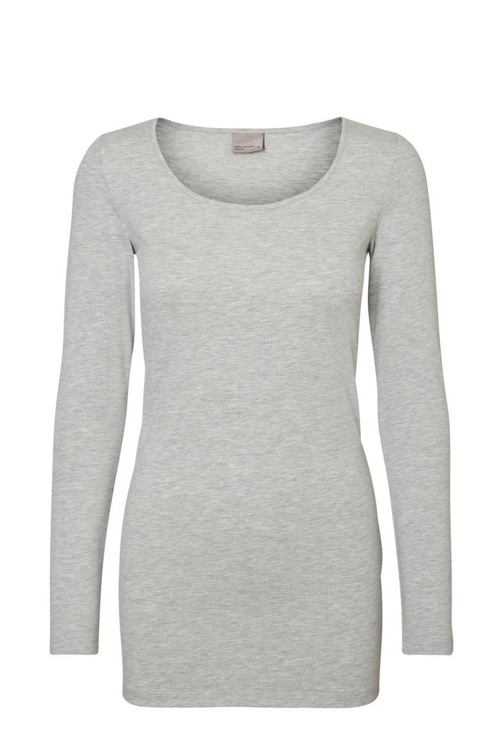 VERO MODA T-shirt VMMAXI met biologisch katoen grijs, Grijs