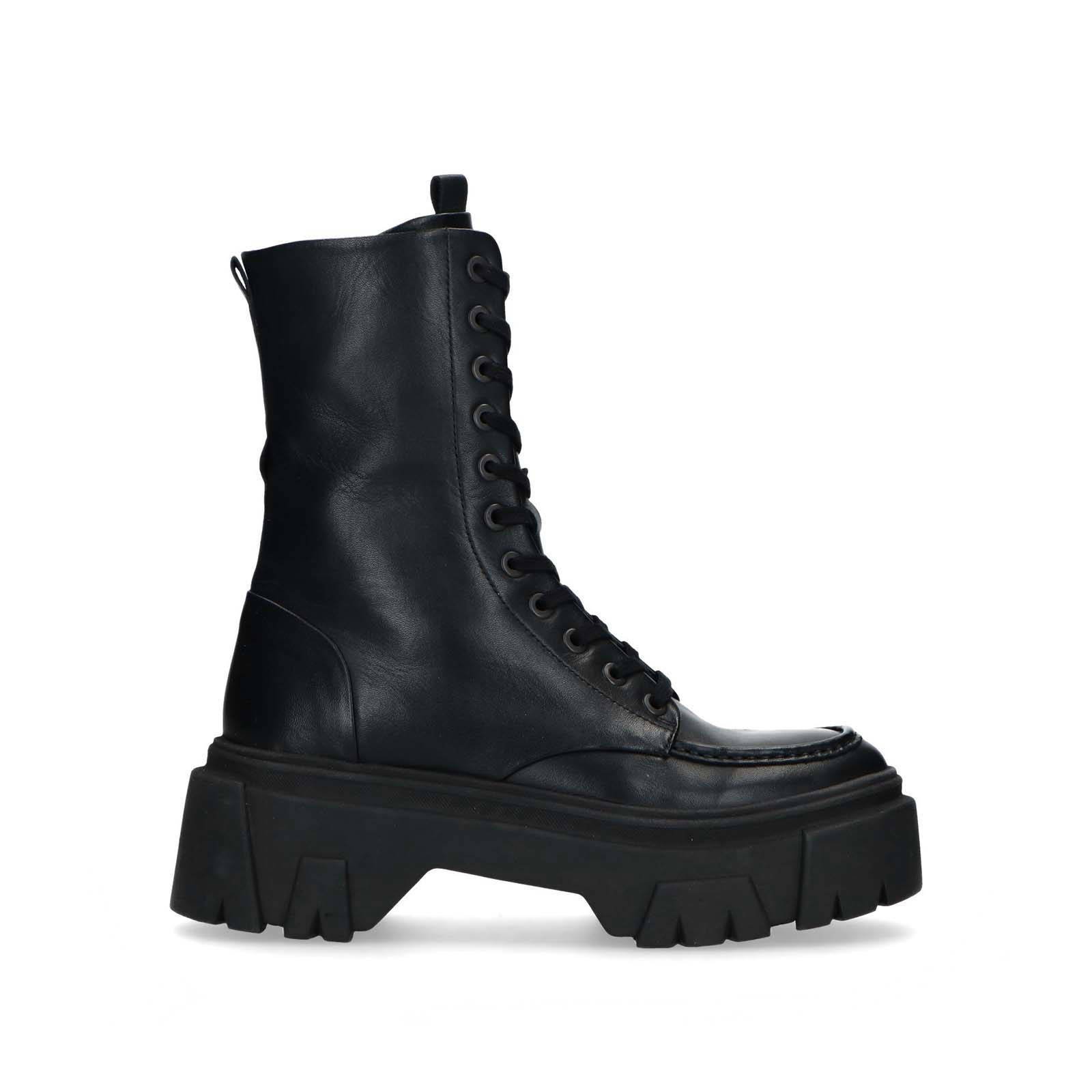 Sacha leren plateau veterboots zwart wehkamp