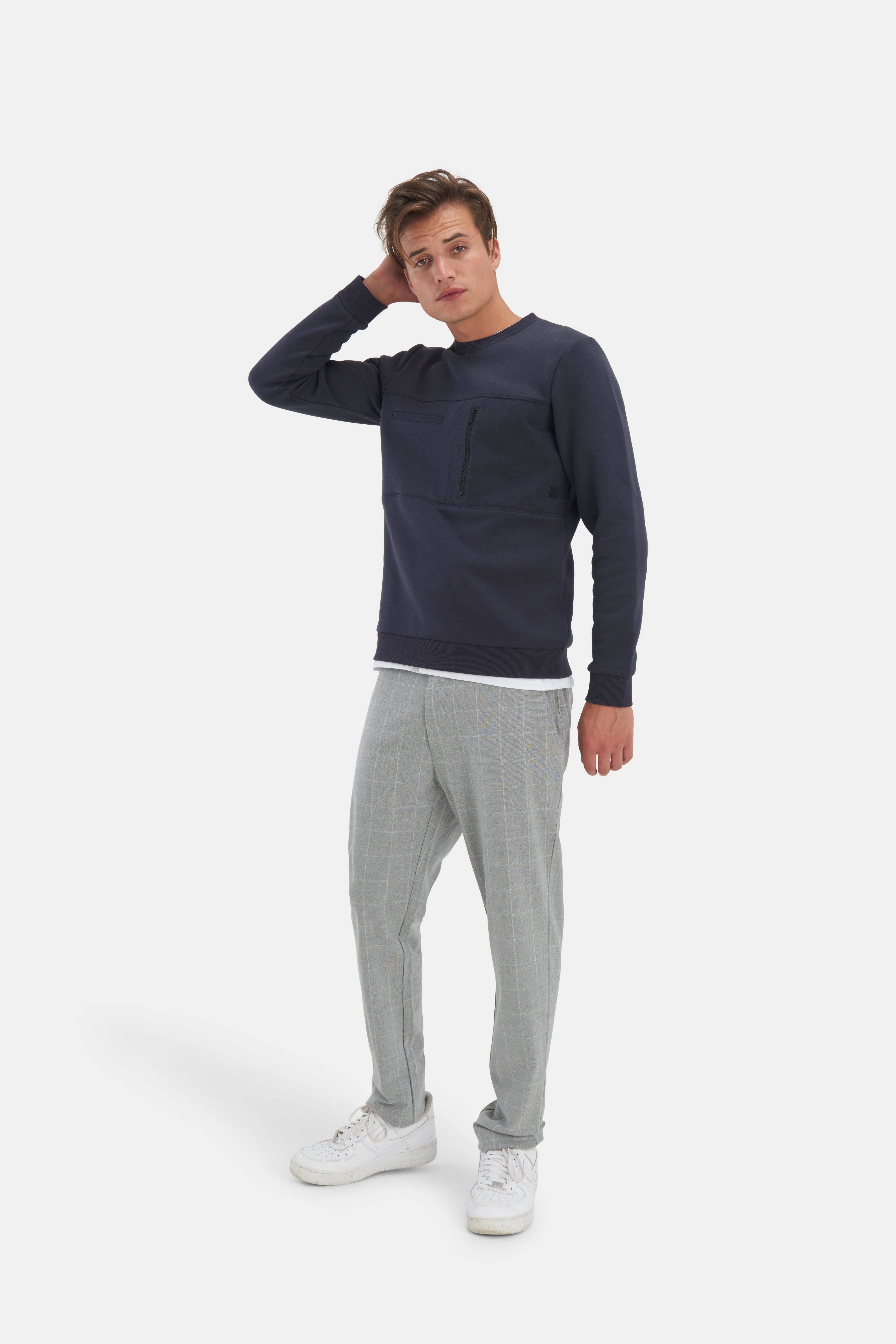 Shoeby Refill geruite slim fit broek Owen grijs | wehkamp