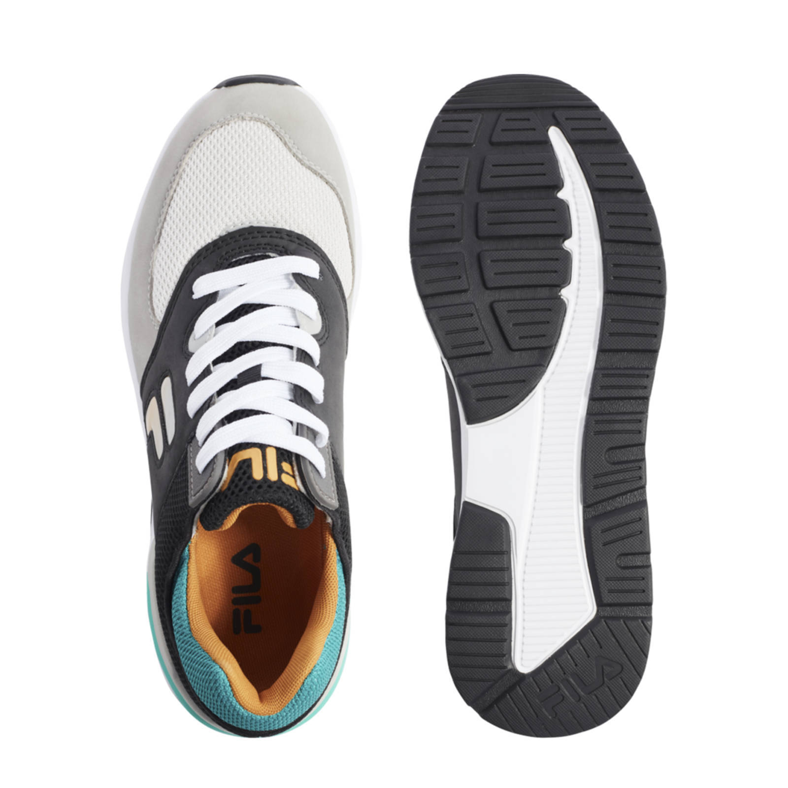 Fila sneakers groen/zwart/wit | wehkamp