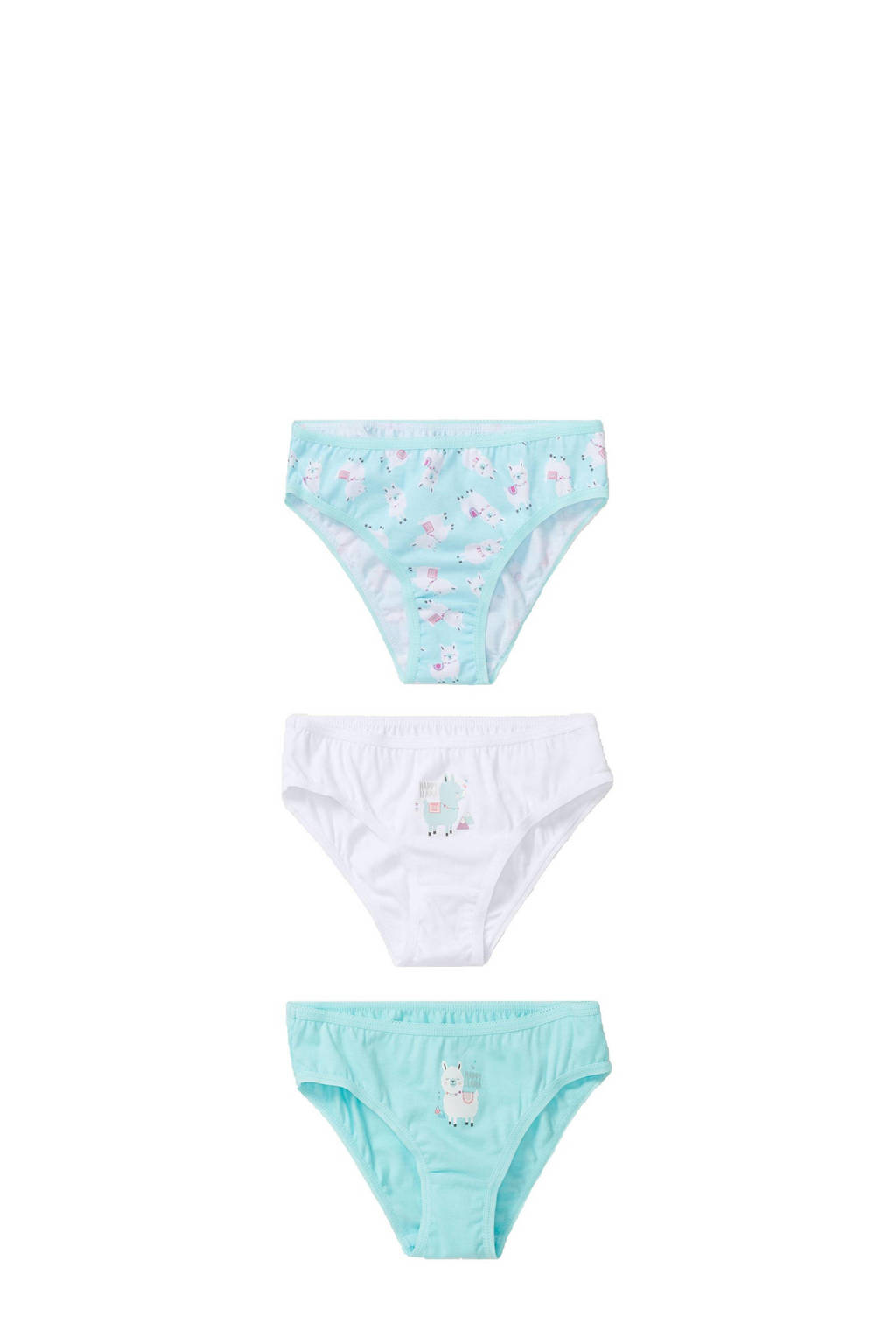 C&A Palomino slip - set van 3 schaapjes groen/wit, Mintgroen/wit