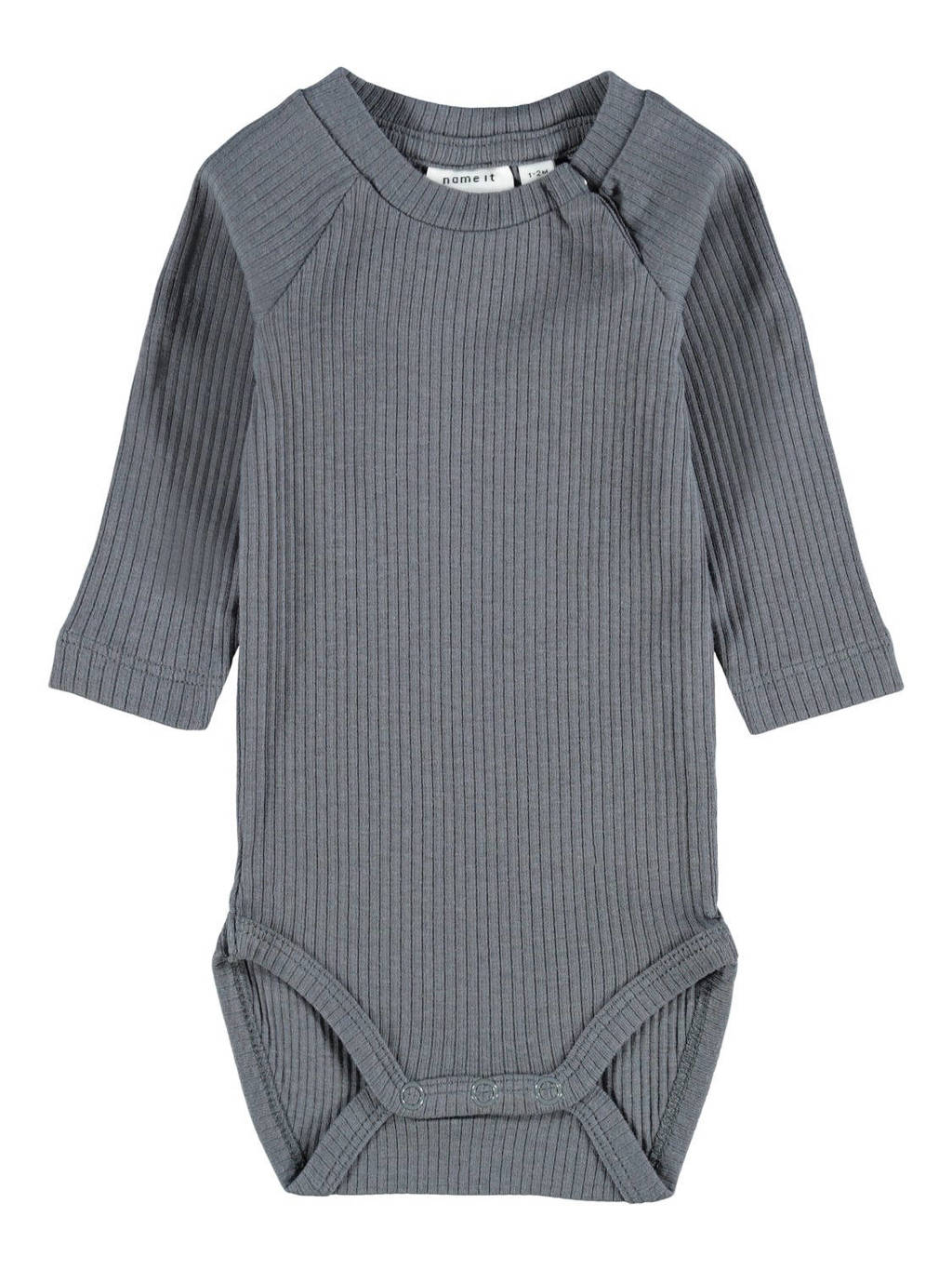NAME IT BABY romper grijs, Grijs