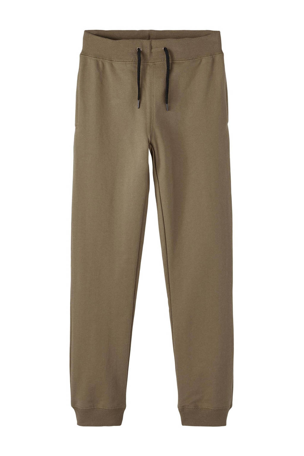 NAME IT KIDS joggingbroek NKMSWEAT met biologisch katoen army groen, Army groen