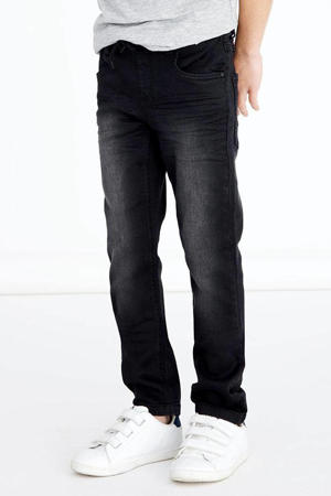 slim fit jeans NKMROBIN zwart