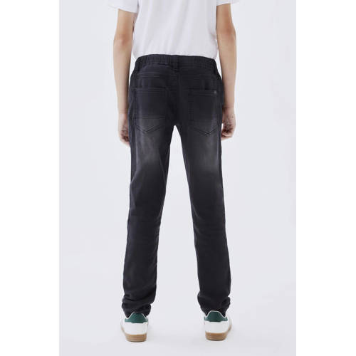 NAME IT KIDS slim fit jeans NKMROBIN zwart afbeelding