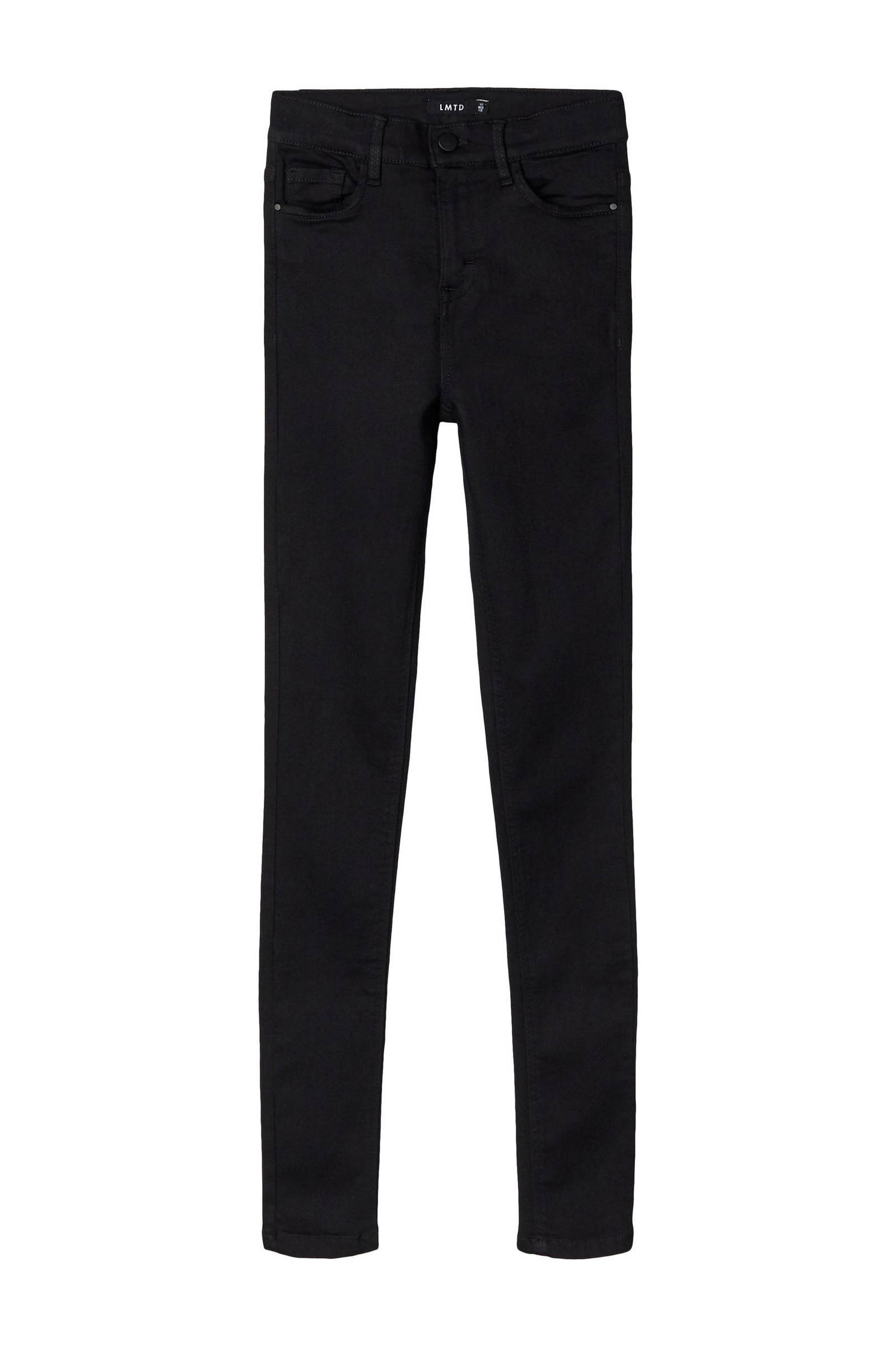 LMTD high waist skinny jeans NLFPIL zwart online kopen