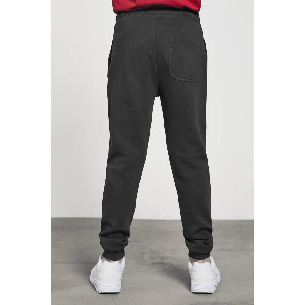 Zwarte jongens Lyle & Scott slim fit joggingbroek Classic BB van sweat materiaal met regular waist