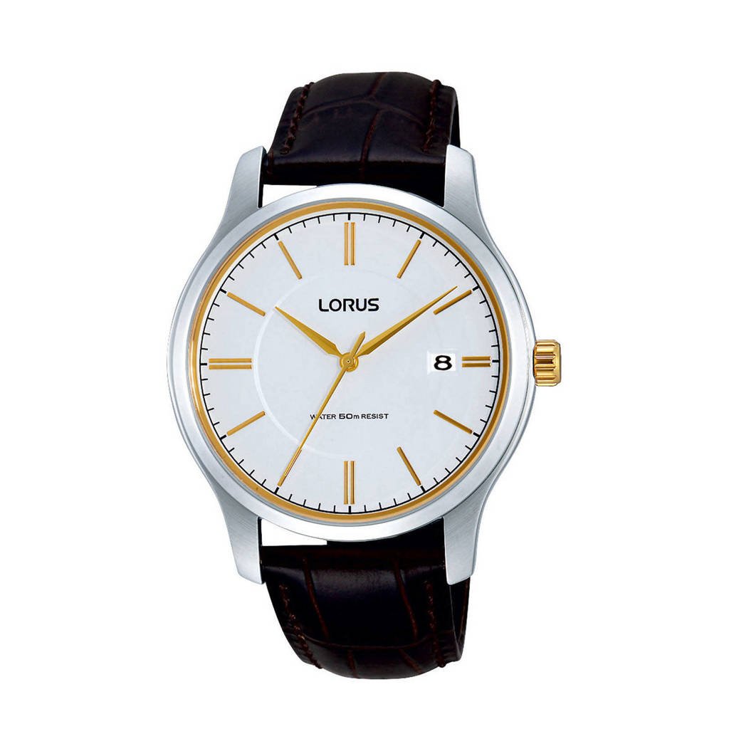 Lorus horloge RS967BX9, Bruin/tweekleurig