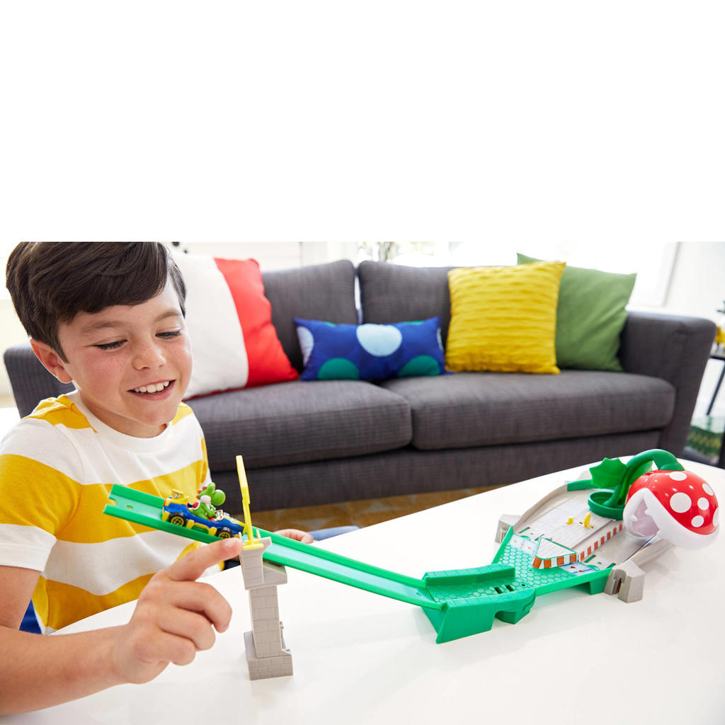 Hot Wheels Mario Kart Nemesis Track Set Piranha wehkamp