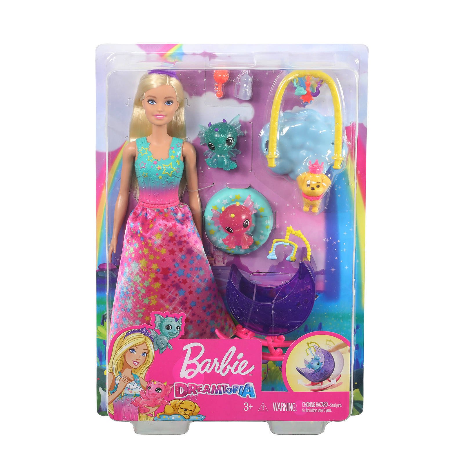 Barbie Fairytale Dreamtopia Speelset Fee Prinses met Honey & Baby Draakjes online kopen