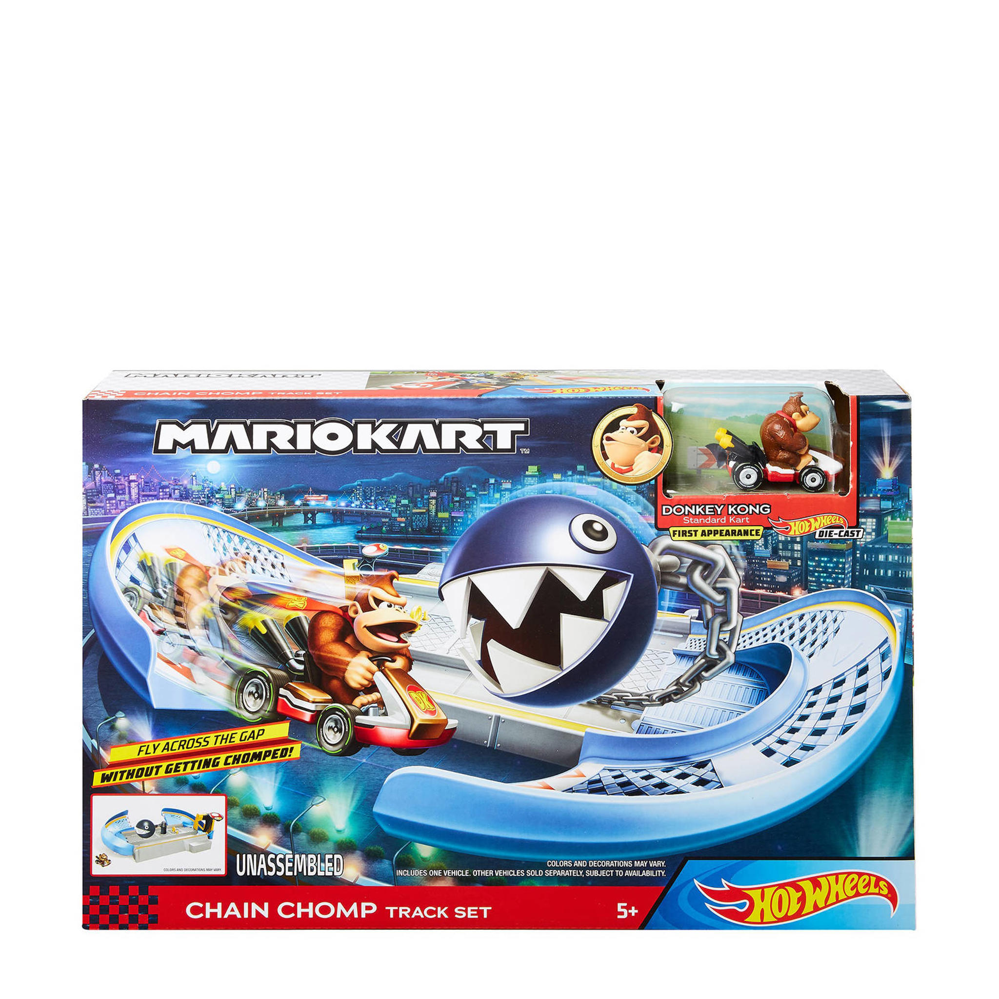 Hot Wheels Mario Kart Nemesis Track Set Chain Chomp wehkamp