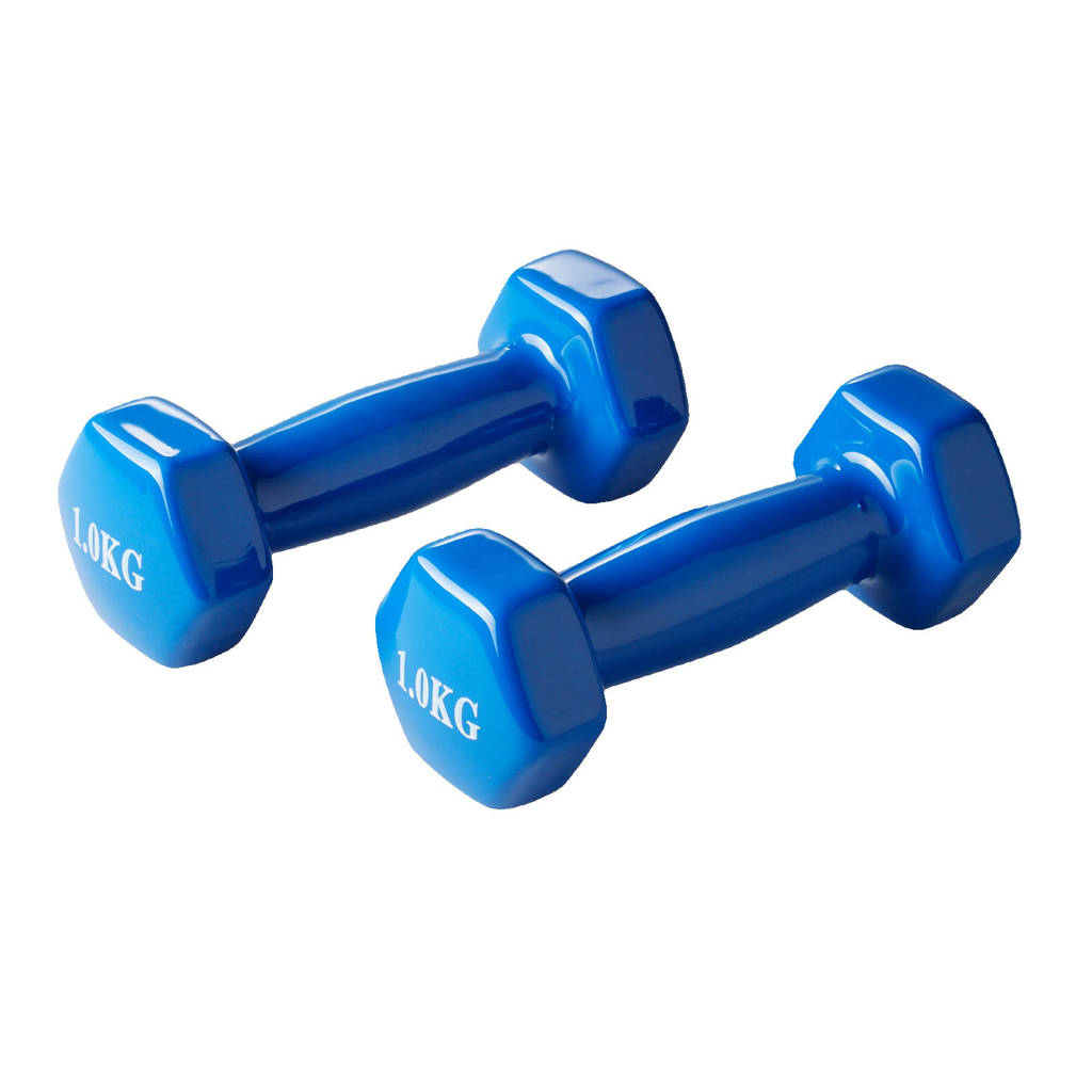 Active Panther dumbbell set 2x 1kg blauw