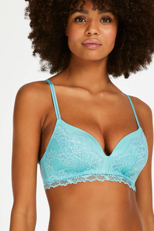 voorgevormde bh zonder beugel Yvonne lichtblauw