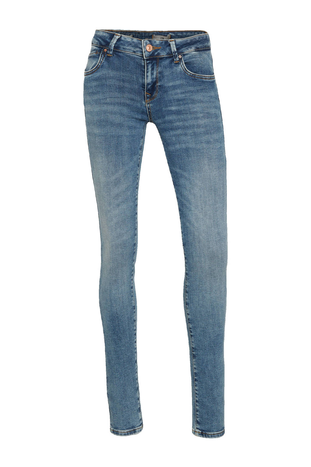 HUGO BOSS High waist slim fit jeans met medium wassing • Indigo • de