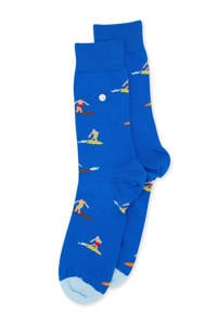 Alfredo Gonzales sokken Surf blauw, Blauw