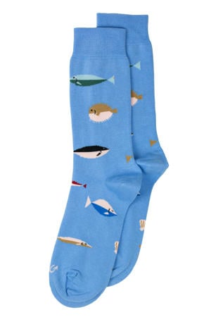 sokken Fish lichtblauw