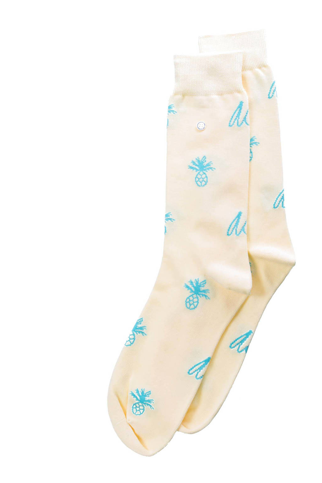 Alfredo Gonzales sokken Pineapple Logo lichtgeel, Lichtgeel