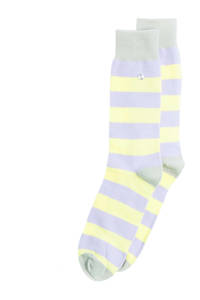 Alfredo Gonzales sokken Stripes Purple lila/geel, Lila/geel