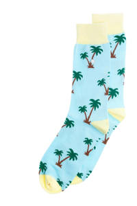 Alfredo Gonzales sokken Palm Springs lichtblauw, Lichtblauw