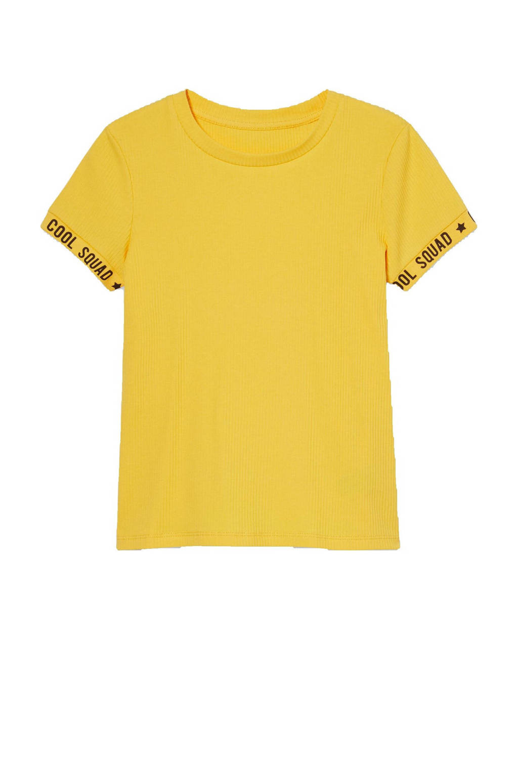C&A Here & There T-shirt met biologisch katoen geel, Geel
