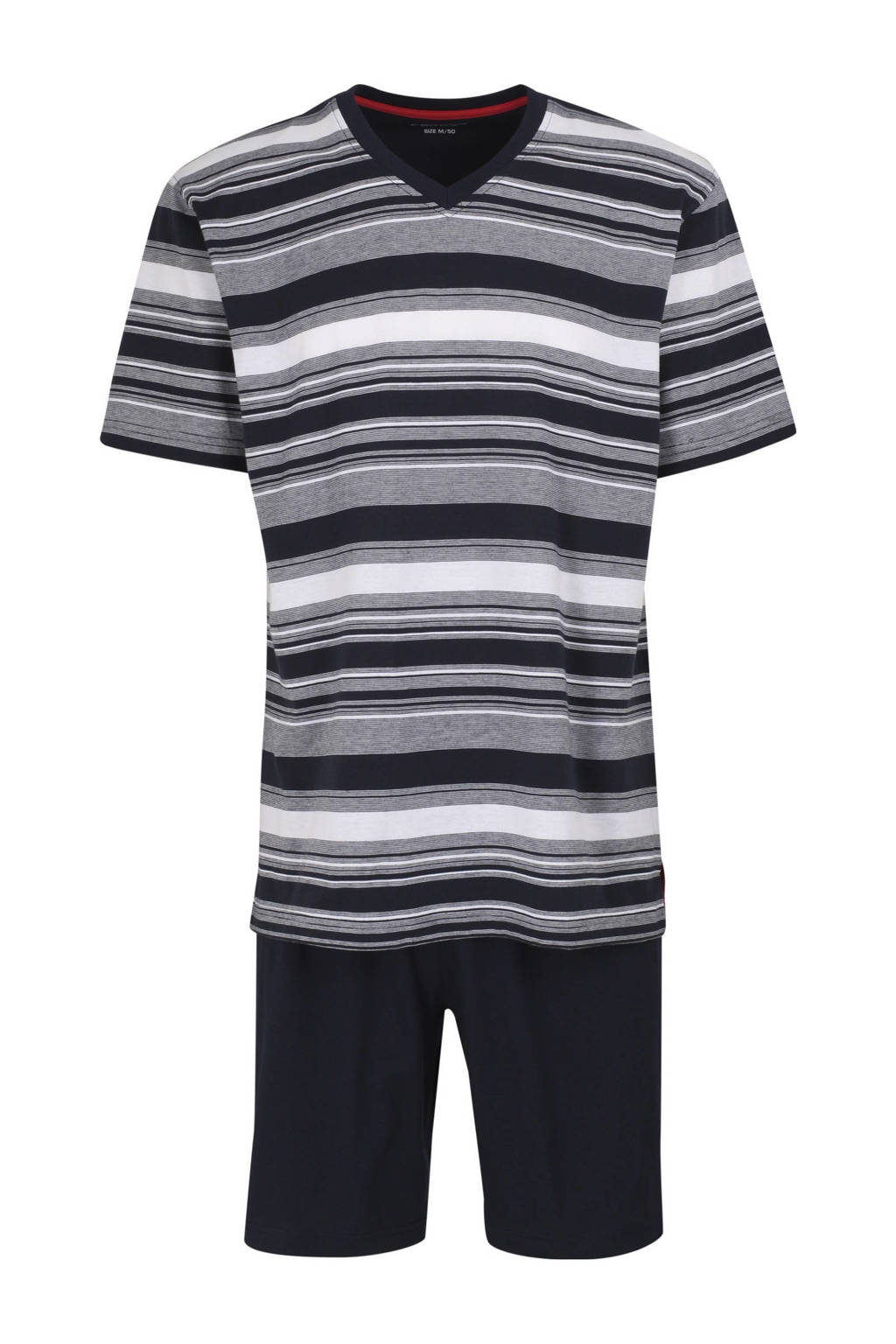 Ceceba shortama met strepen donkerblauw/wit, Donkerblauw/wit