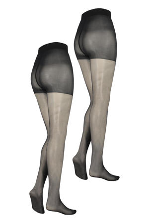 panty 30 denier - set van 3 zwart