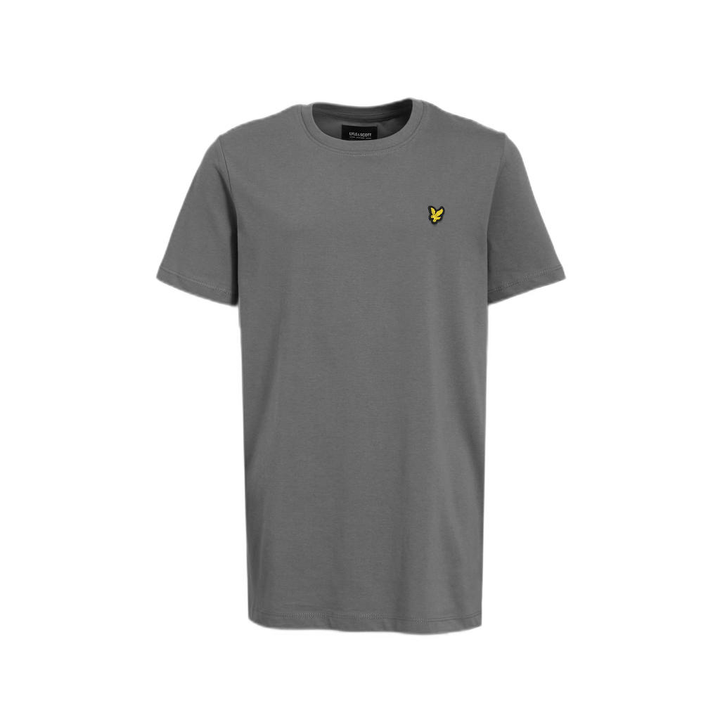 Lyle & Scott T-shirt met logo grijs