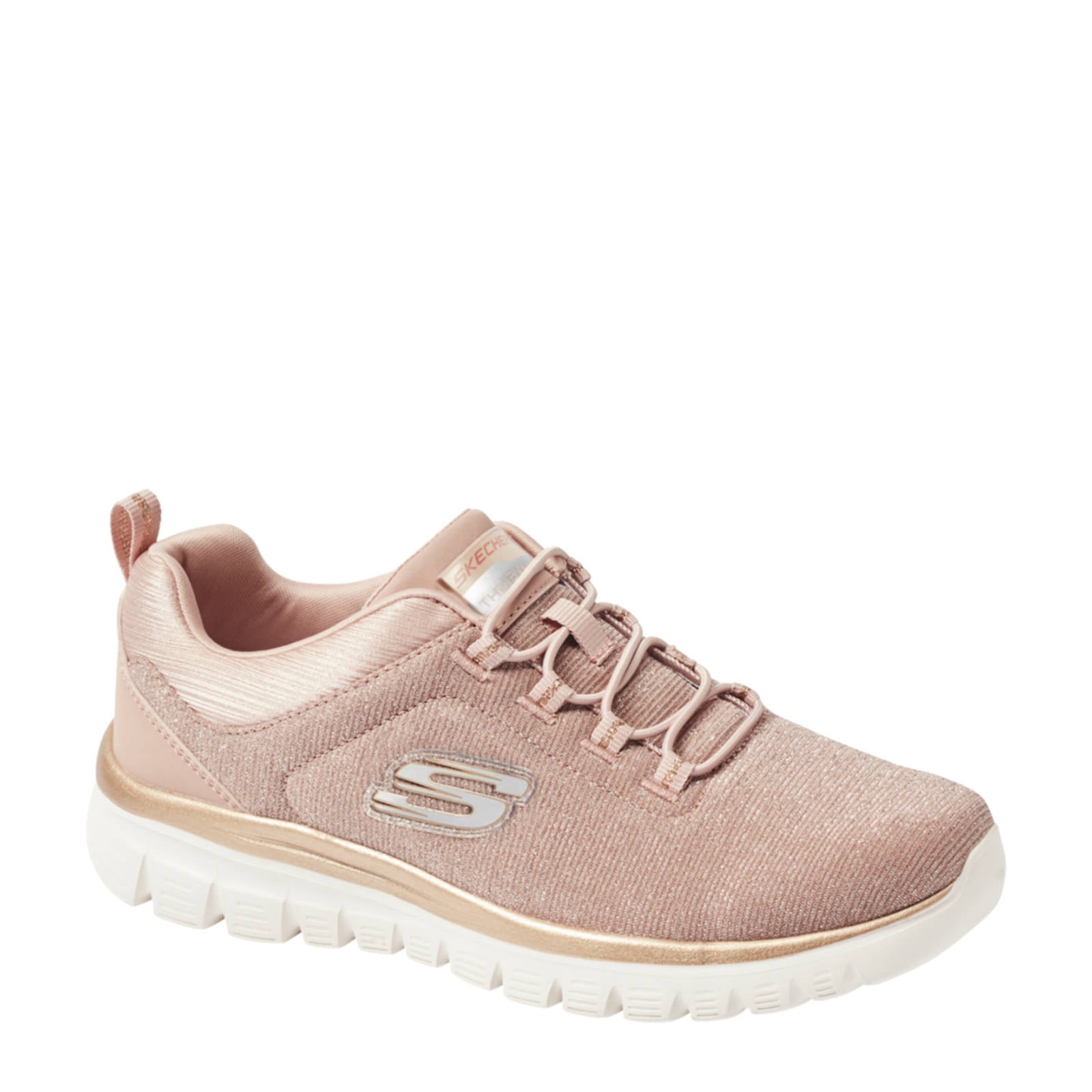 Gucci Flashtrek Dames Sneakers - Wit/Goud/Roze - Sneakerstad