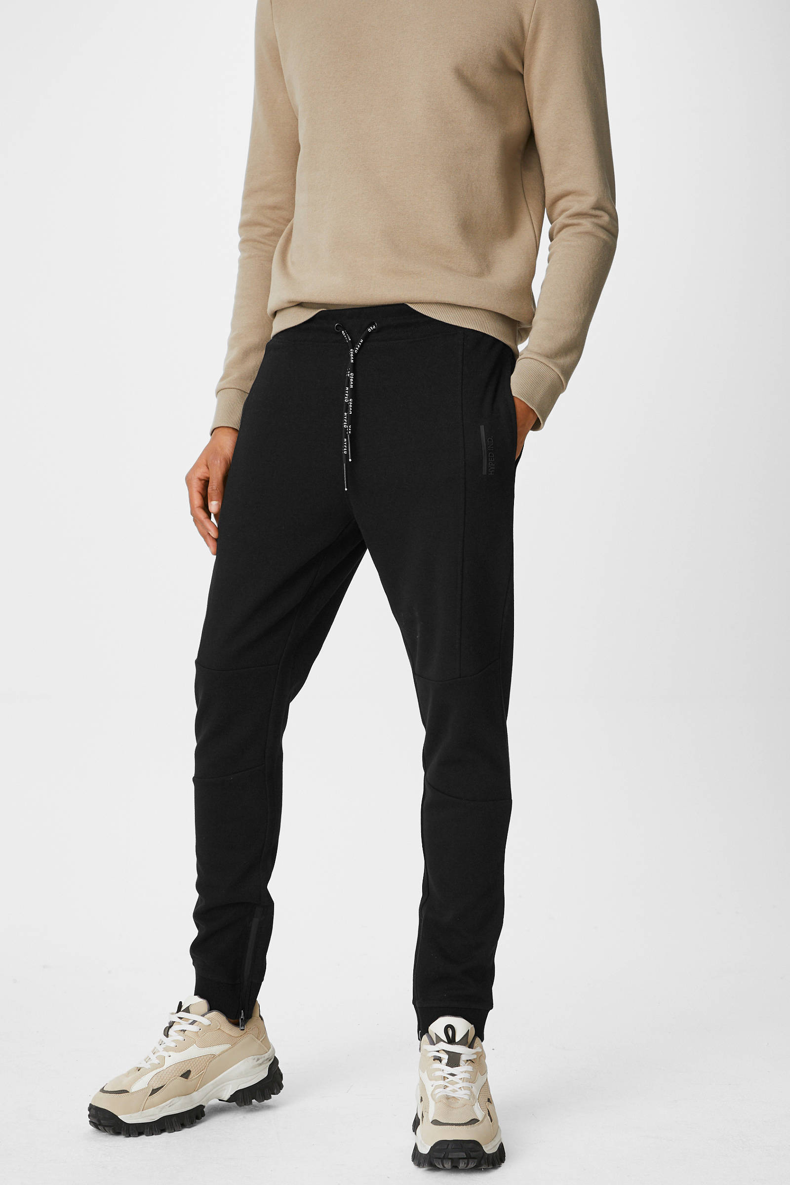 C\u0026A Clockhouse slim fit joggingbroek zwart | wehkamp
