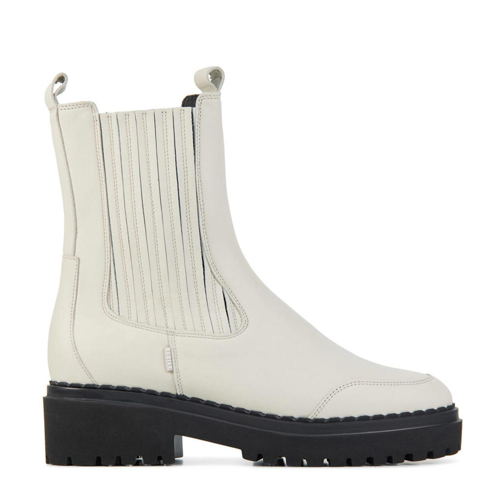 witte nubikk chelsea boots fae adams