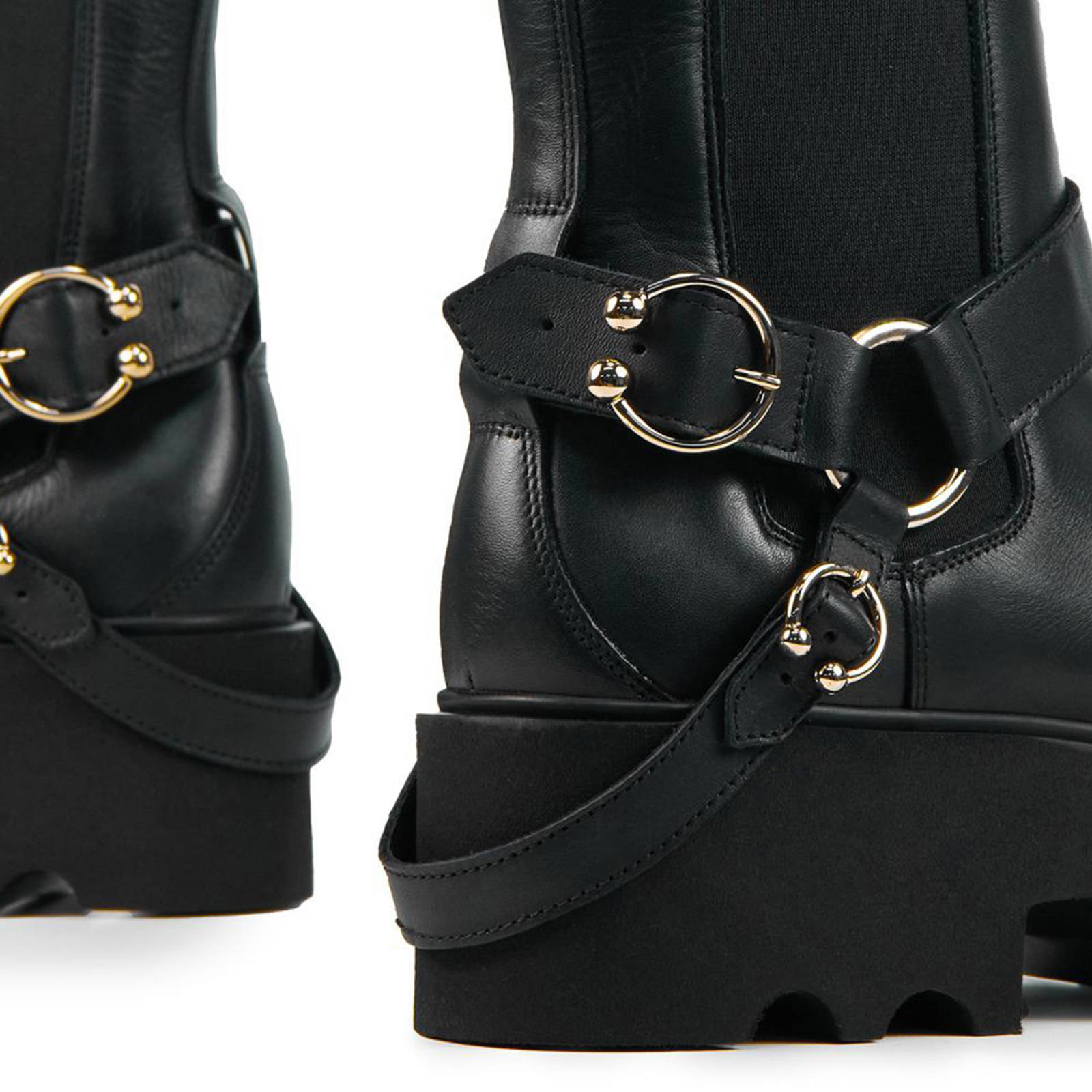 Nubikk Fara Isa leren chelsea boots zwart | wehkamp