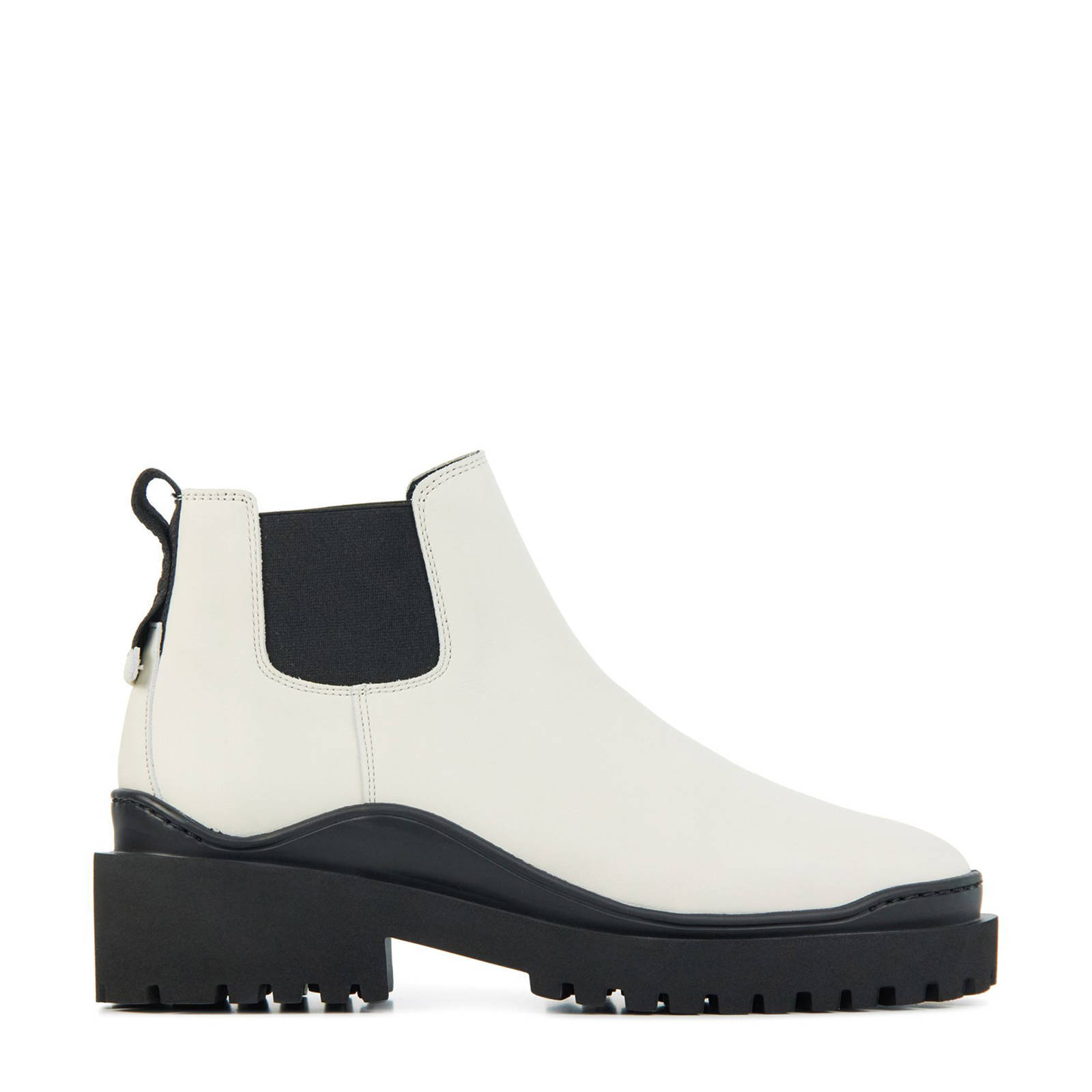 Nubikk Chelsea Enkelboots Fae Blues Beige Leer - Bormans Modeschoenen