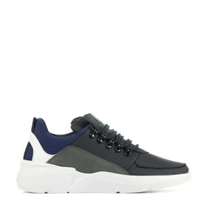 Roque Royal  nubuck sneakers zwart/blauw