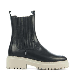 Fae Lina hoge leren chelsea boots zwart
