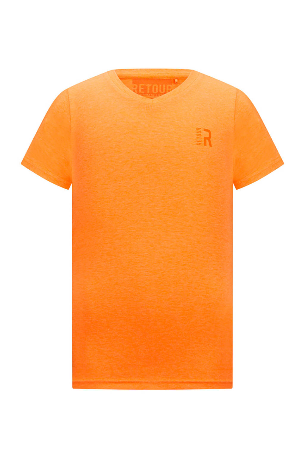 Voorkomen Bewonderenswaardig halen Retour Denim basic T-shirt Sean neon oranje | wehkamp