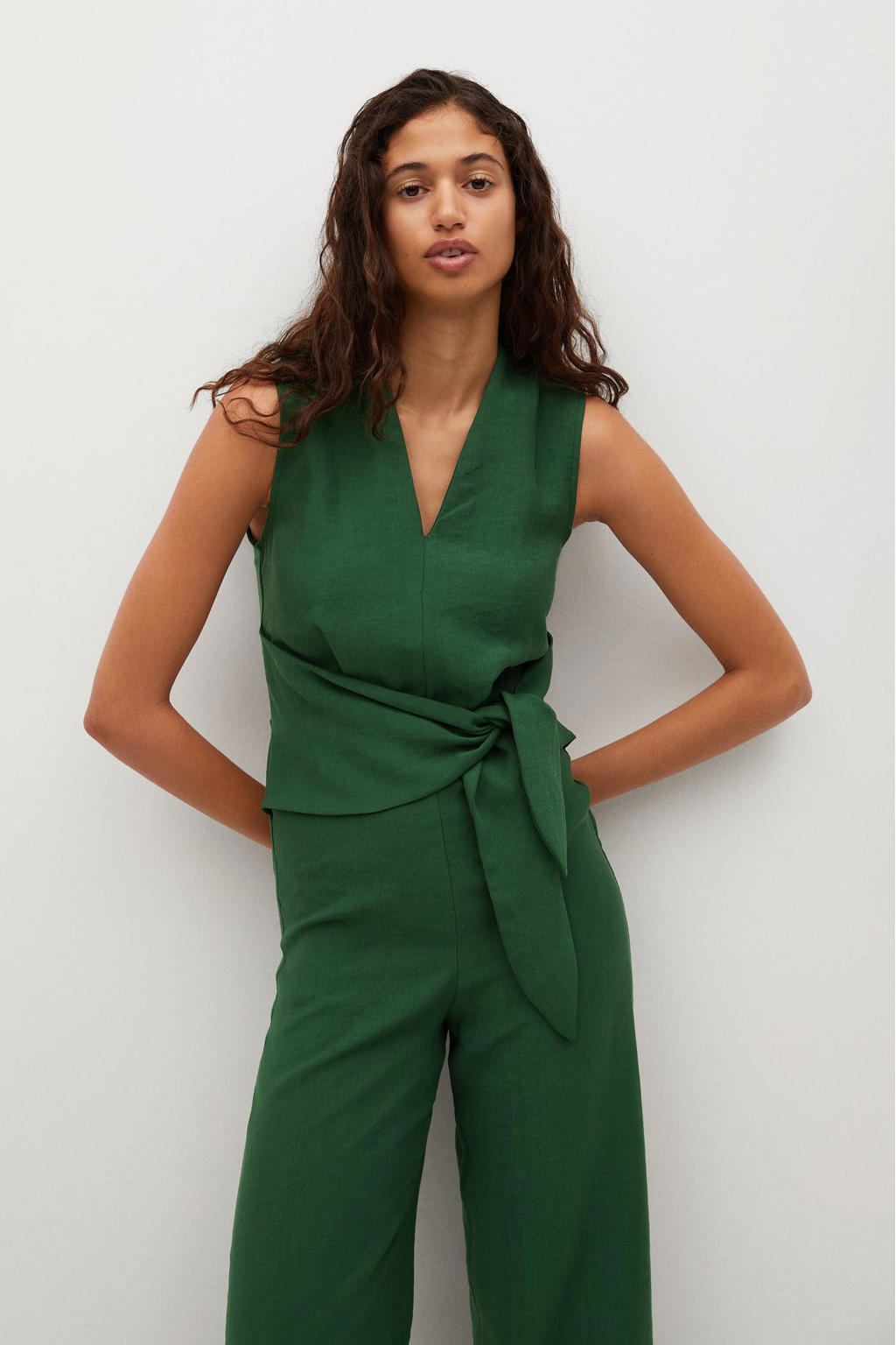Mango jumpsuit groen kopen? in huis wehkamp