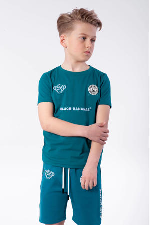 unisex T-shirt F.C. Basic met logo blauw