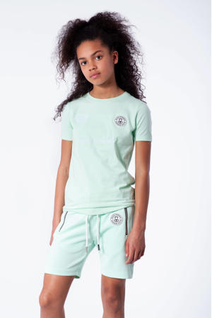 unisex T-shirt F.C. Basic met logo mintgroen