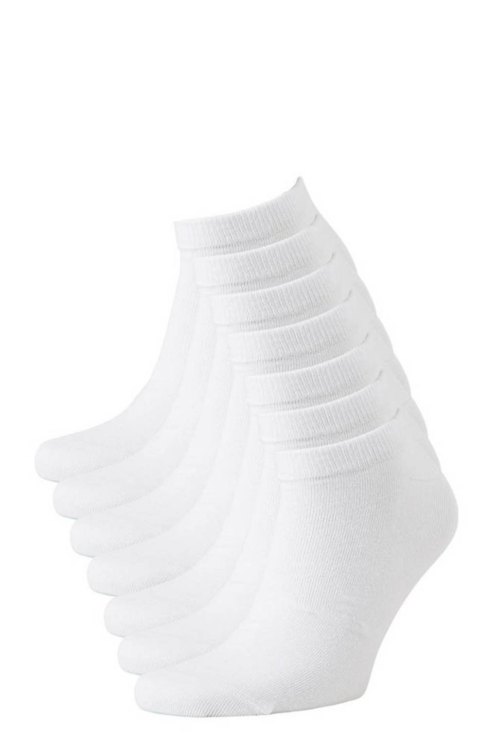 anytime sneakersokken - set van 7 wit, Wit