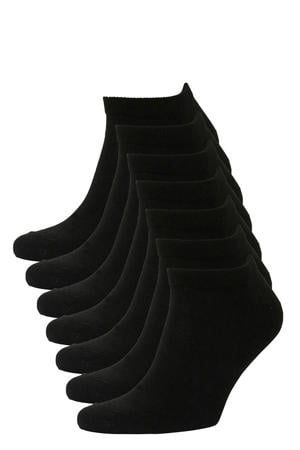 sneakersokken - zwart (set van 7)