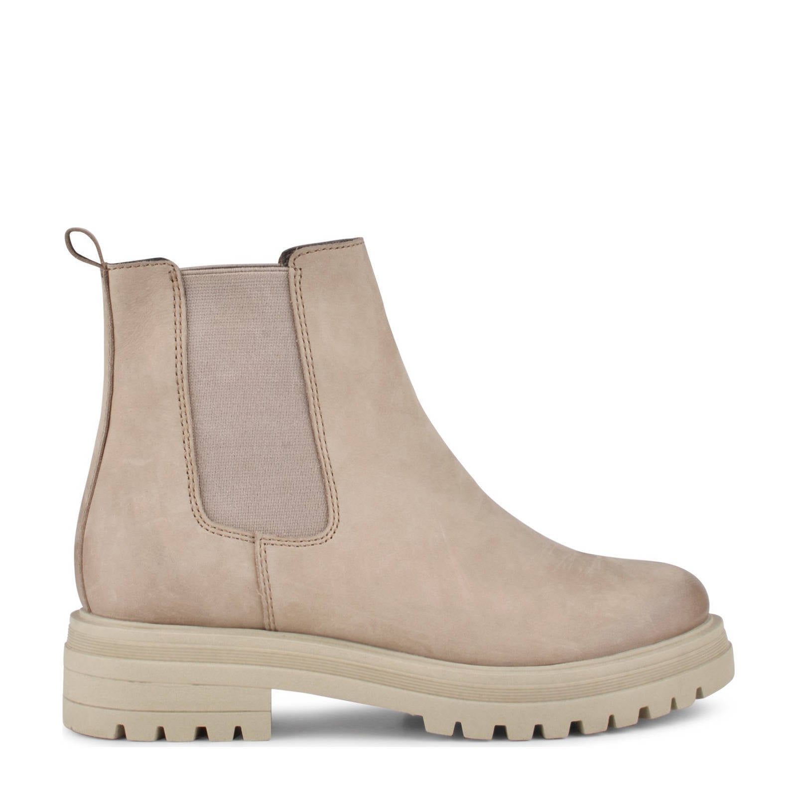 PS Poelman Mink nubuck chelsea boots beige | wehkamp
