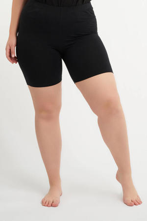 Plus Size cycling short zwart