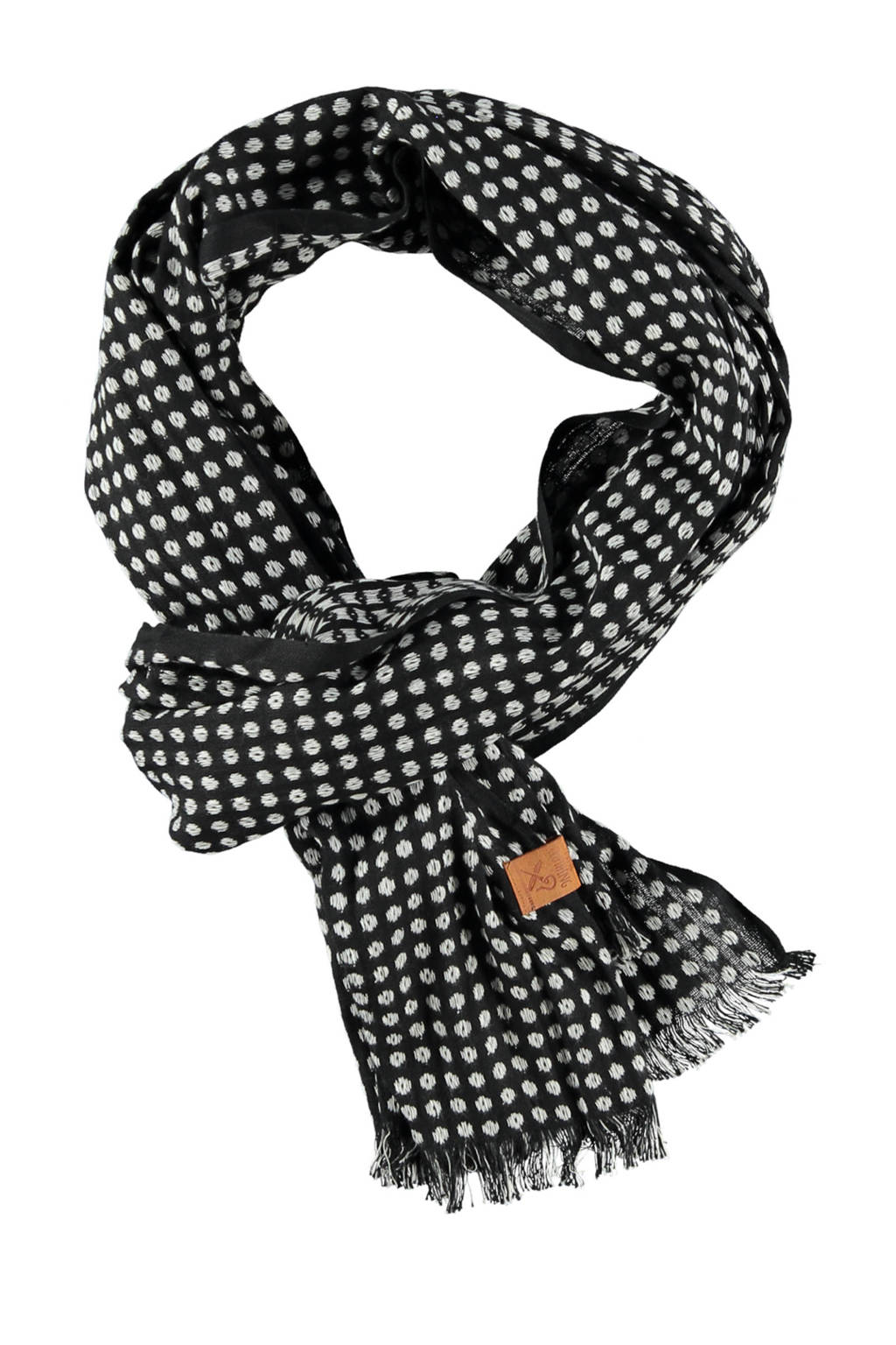 Marco Polo Afwezigheid Barcelona Sarlini sjaal zwart/wit | wehkamp