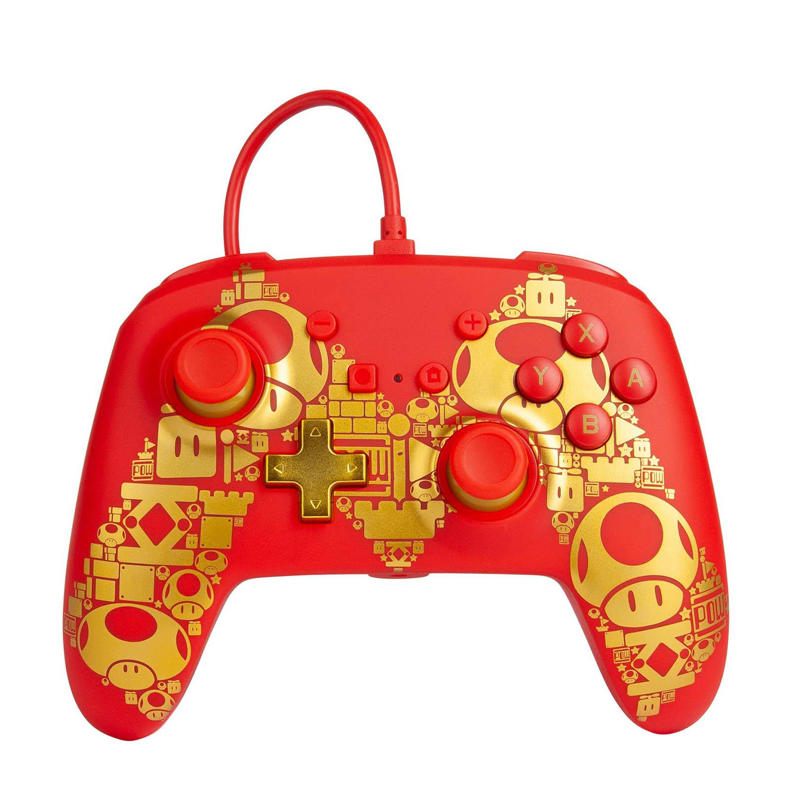PowerA Nintendo Switch Enhanced Wired controller Mario Gold M wehkamp