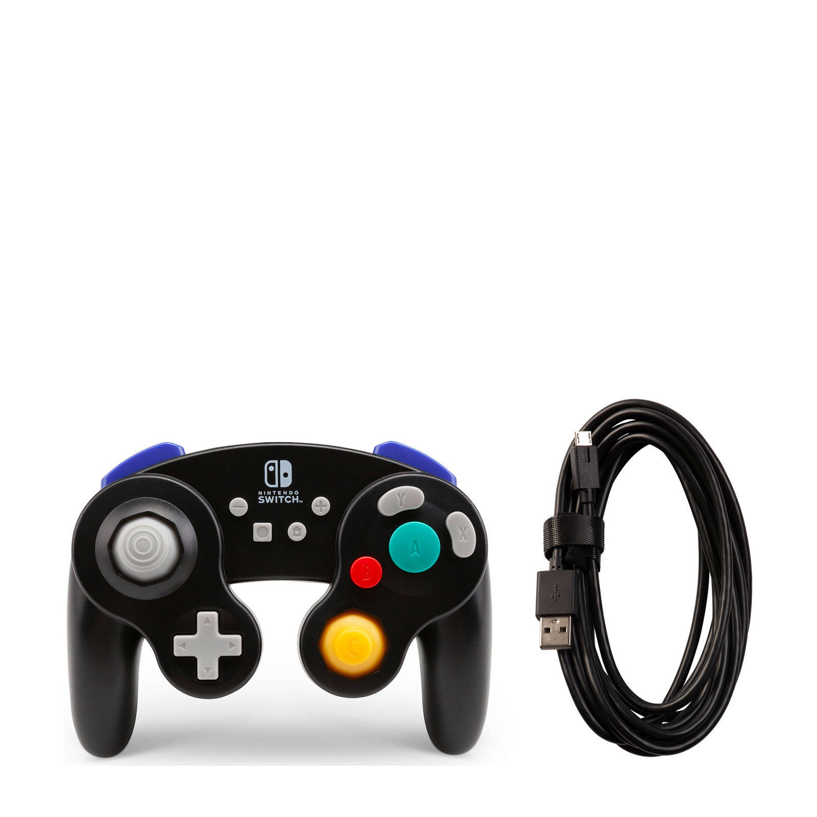 PowerA Nintendo Switch Wired Controller Gamecube Style Zwart | Wehkamp